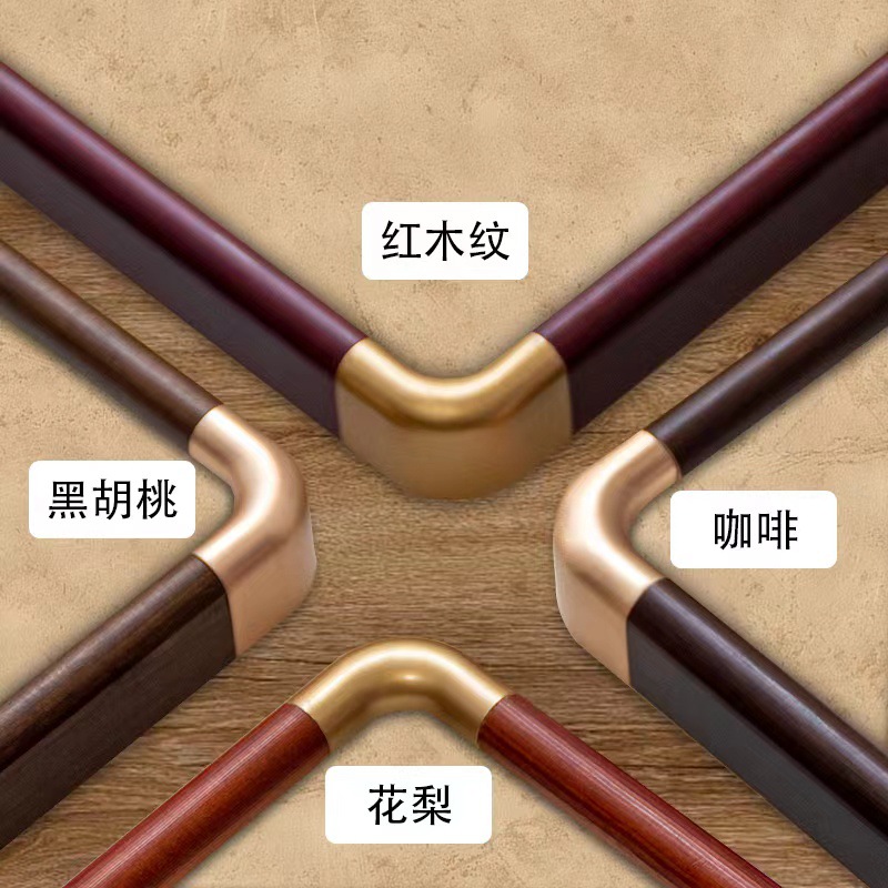 Solid Wood Copper Corner Picture Frame Line Package Open Tenon Frame Strip Copper Corner Combination Wholesale Chinese Splicing Photo Frame Picture Frame Accessories