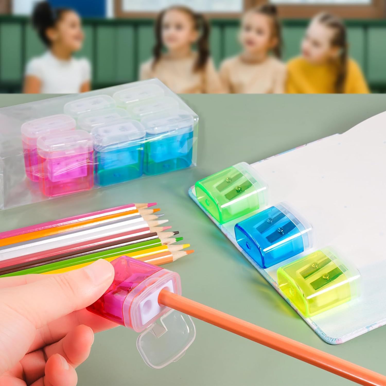 Taihao Pencil Sharpener Pencil Sharpener Student Gift Pencil Sharpener Cross-Border Popular Pencil Sharpener Pencil Planer Beauty Tool Knife