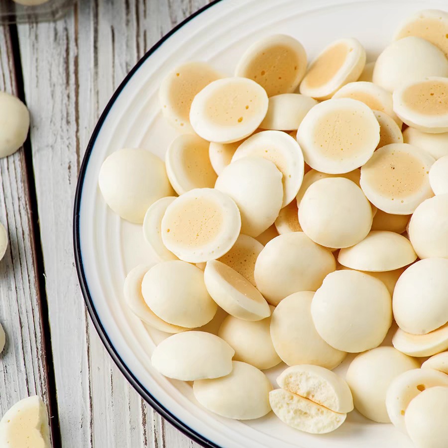 Fresh Milk Crisp Fresh Roasted Milk Skin Loose Cheese Loose Transparent Film Clutch Bag 1 Jin About 25 Pack Inner Mongolia Cheese Products