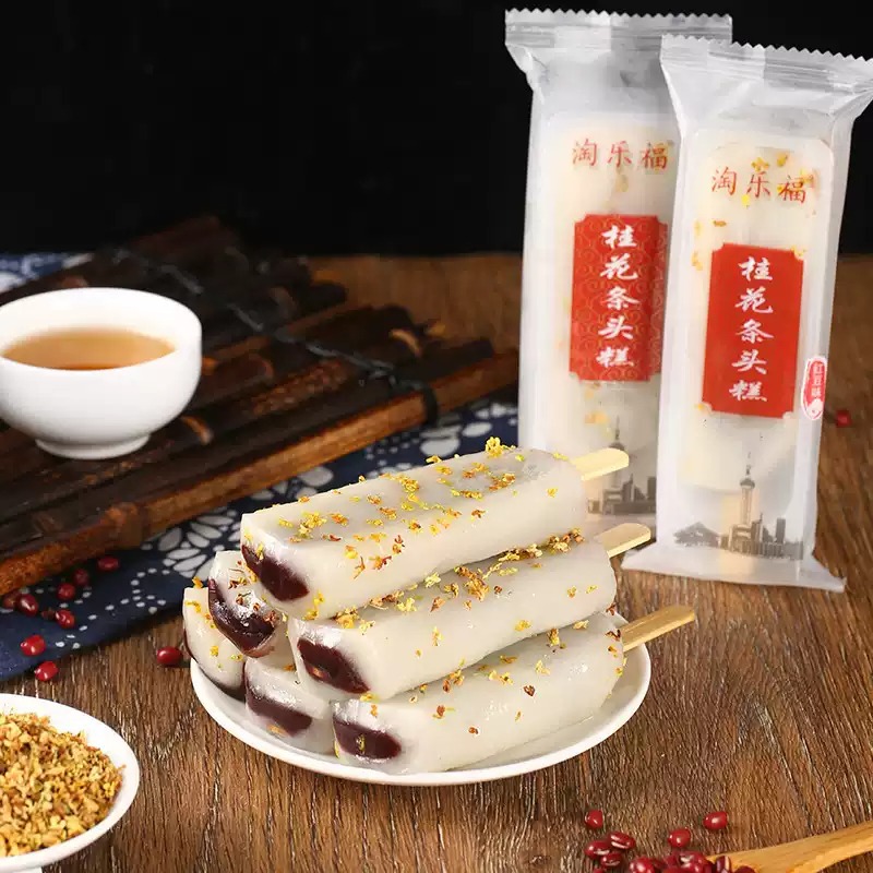 Taobao Osmanthus Head Cake Shanghai Specialty Red Bean Paste Old-fashioned Traditional Pastry Glutinous Rice Pastry Snacks