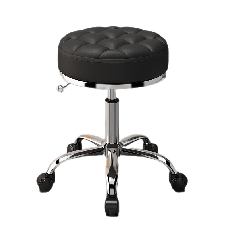 Beauty Stool with Wheels, Swivel Lift Round Stool, Makeup Dressing Stool, Manicure and Hairdressing Chair, Bar Stool, Large Work Stool, Hairdressing Chair