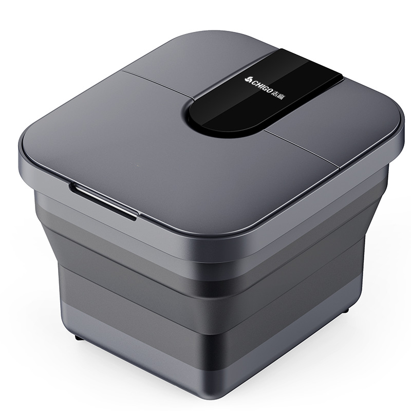 Chigo Foldable Foot Bath Bucket Heating Constant Temperature Automatic Foot Bath Bucket Household Massage Bucket Electric Foot Bath Bucket Massage