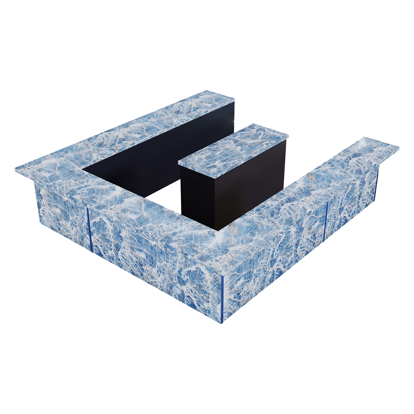 Bar Luminous Bar Outdoor Furniture Natural Jade Creative Bartending Bar Party Party Marble Bar