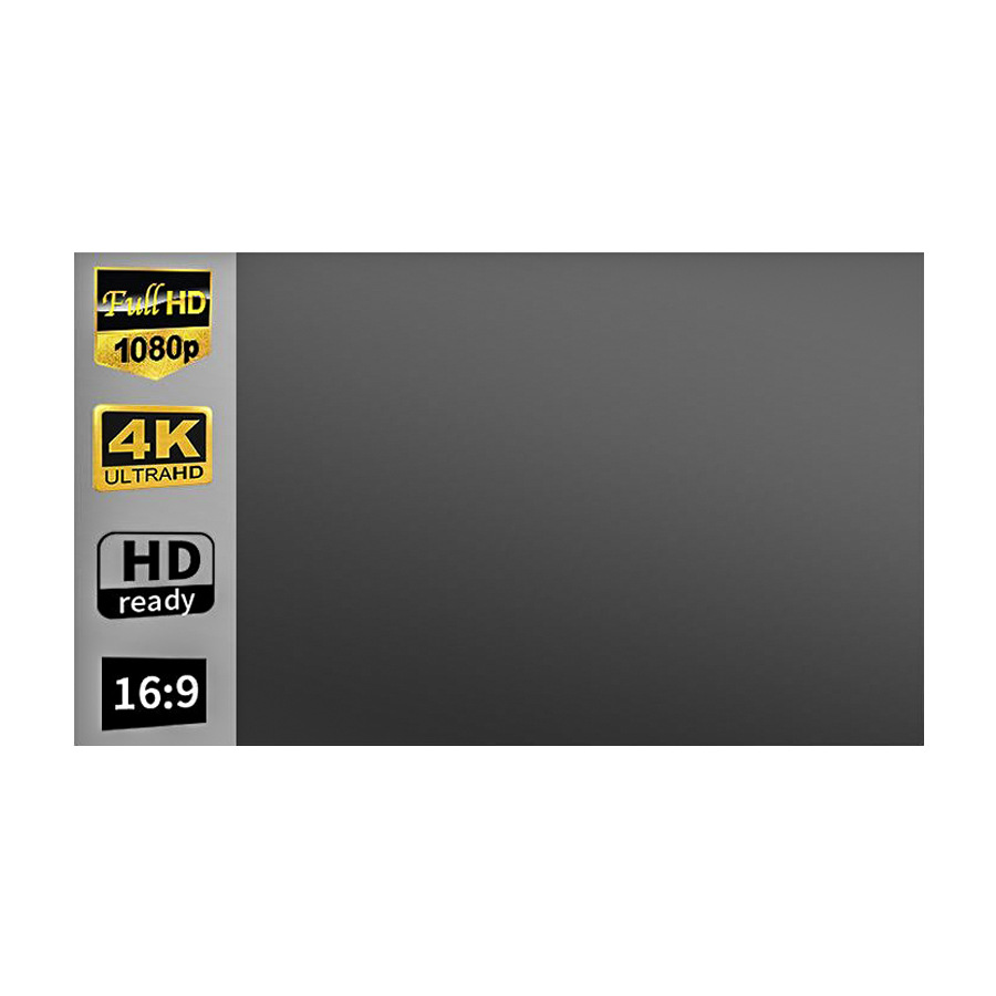 Metal Anti-light Curtain Home Projection Curtain Punch-free Simple Foldable Highlight Gain Hotel Projector Curtain