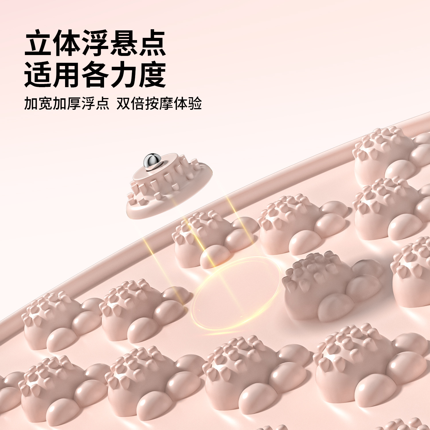 Extended Soft Silicone Acupressure Board Ultra-Jogging Foot Massage Mat In-Situ Indoor Running Foot Pad