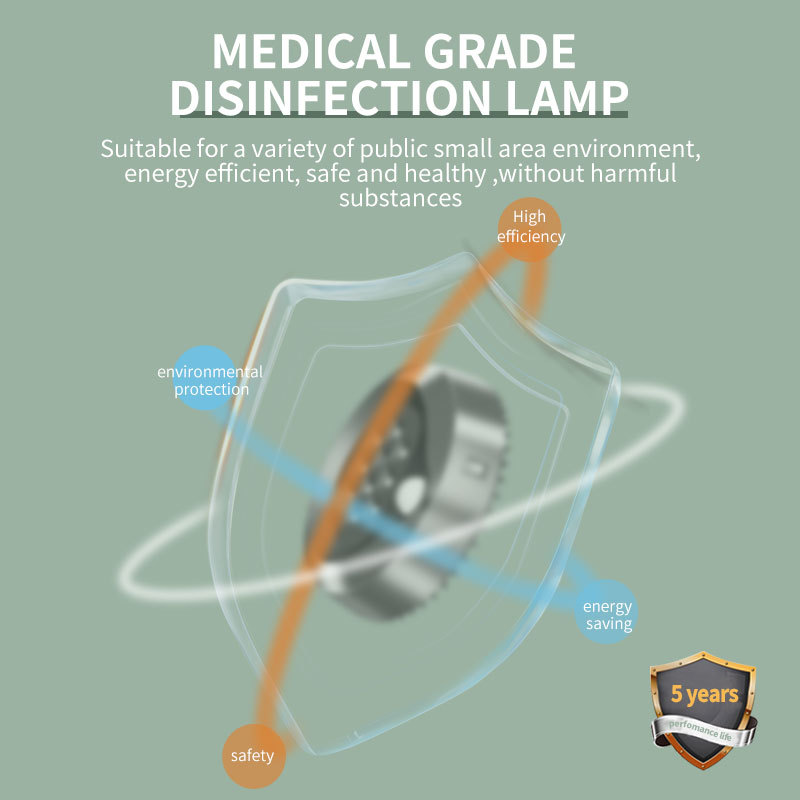 Disinfection Lamp for Elevators, Kitchens, and Bathrooms, Ultraviolet Light for Killing Viruses and Disinfecting, Low-Temperature Ultraviolet Disinfection Lamp