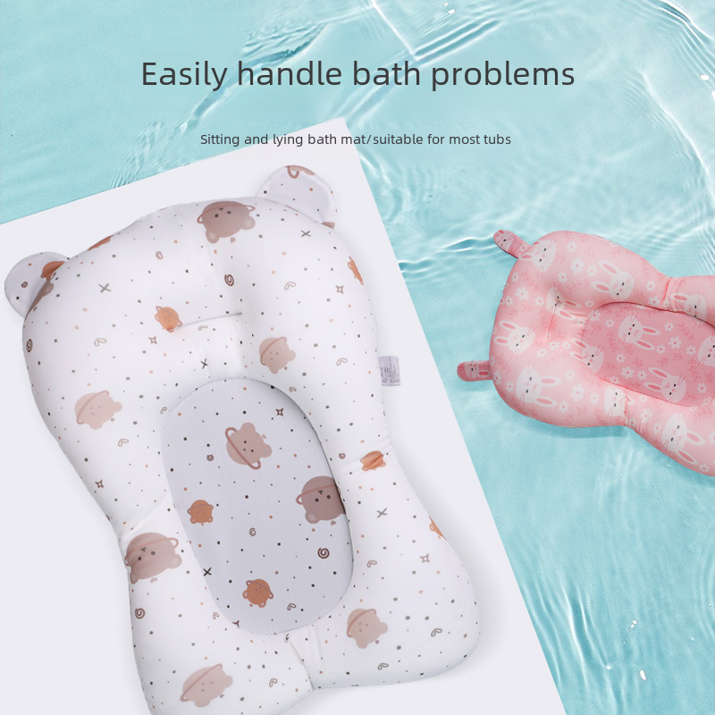 Baby bath mat can sit and lie baby bath mat bathtub bath net bag bath rack bath bed non-slip mat manufacturers wholesale