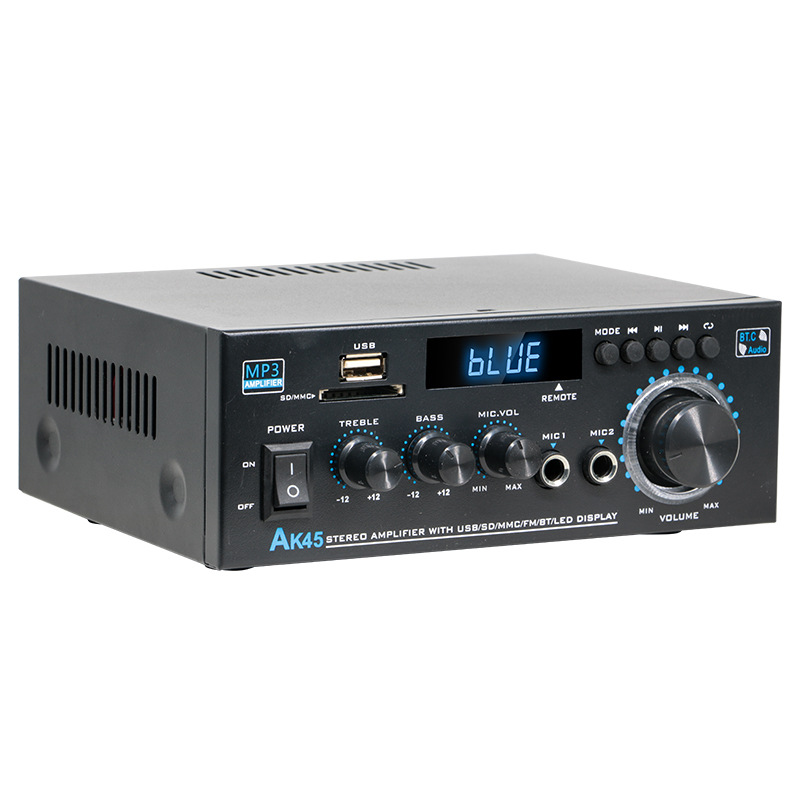 Factory Direct Sales Ak45 Digital Amplifier Bluetooth U Disk Amplifier Two-Channel Amplifier