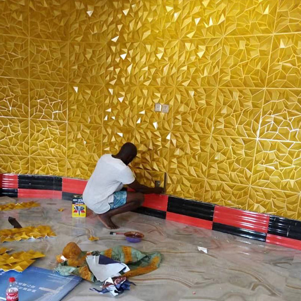 Не самоклеящиеся 3D обои стерео ПВХ для спальни и гостиной