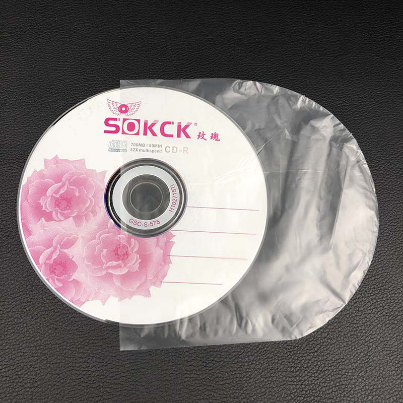 CD Bag Inner Film Bag CD Film Bag DVD Protective Film Film Bag Semi-circular Film about 500 Pieces