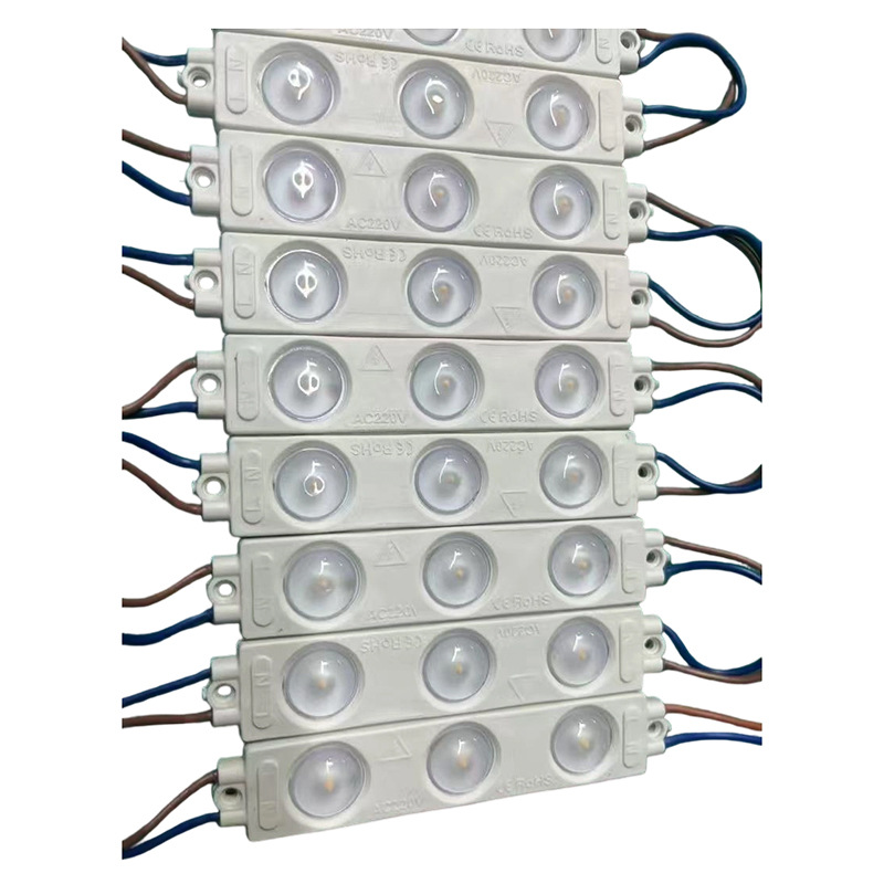 Led Lighting Module 3 Lamp White Light High Pressure Injection Molding Module Ac220V/Ac110V Advertising Lamps Lighting Module