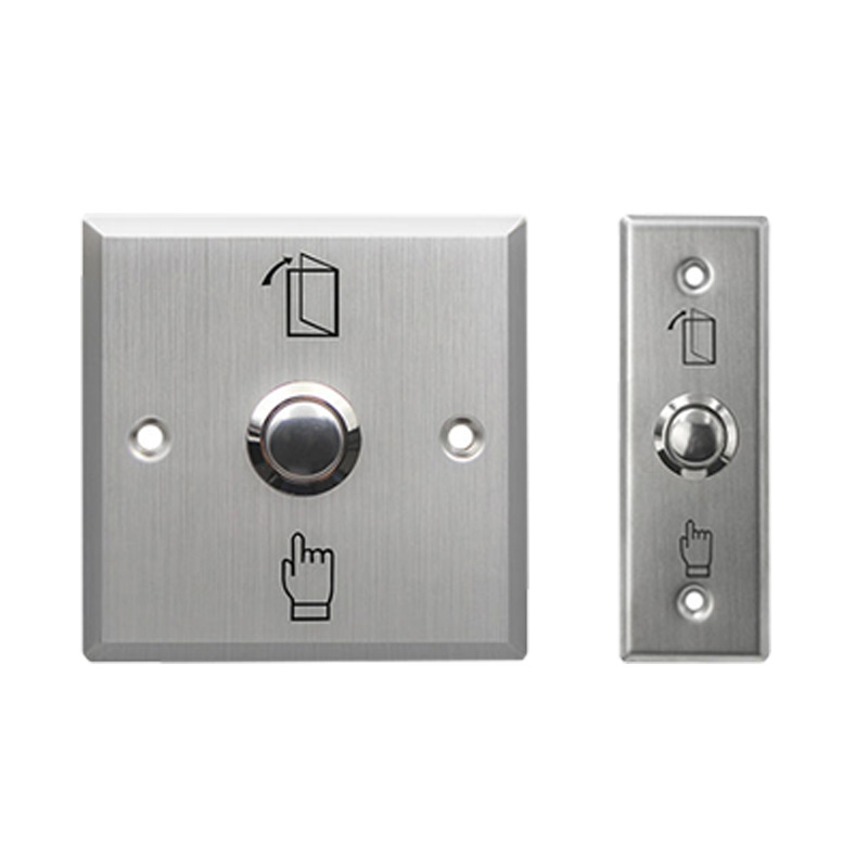 86 type stainless steel normally open access control switch panel Home Office narrow out button automatic reset