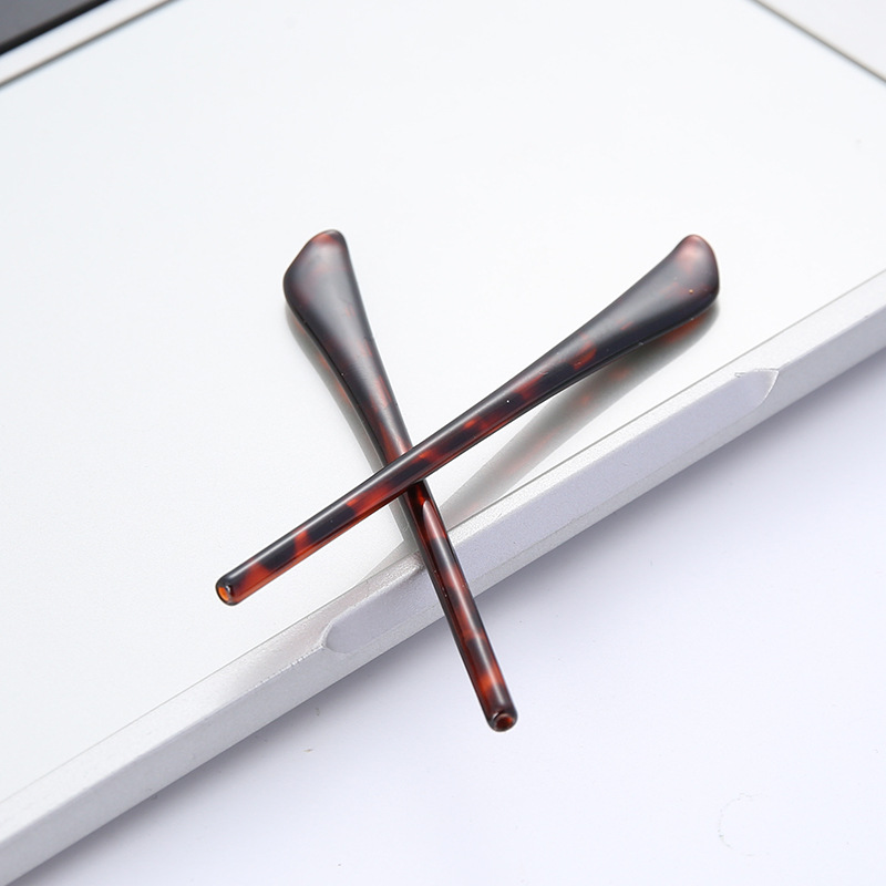 Glasses Temple Covers Acetate Ultra-Light Fine Round Hole Replacement Universal Transparent Small Accessories Anti-Slip Temple Covers