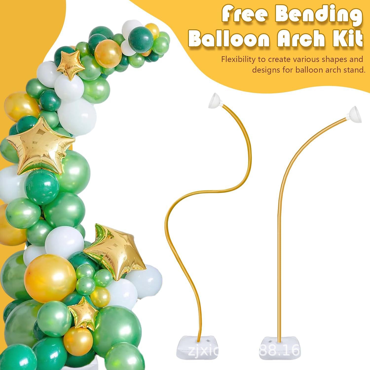 DIY Styling Arch Bendable Balloon Column Bracket with Water-Filled Base Asymmetrical Balloon Arch Bracket