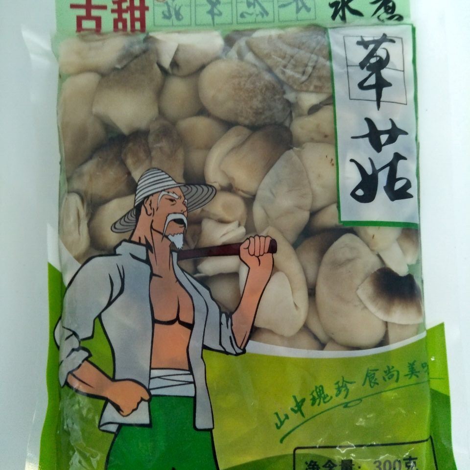 [Древний гриб] вареные соломенные грибы 300г половинки свежих соломенных грибов целые соломенные грибы консервированные соломенные грибы