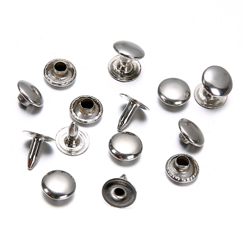 Metal Double-Sided Rivets DIY Clothing Luggage Fixing Accessories Mother-In-Law Rivets Leather Belt Handbags Round Hat Nails