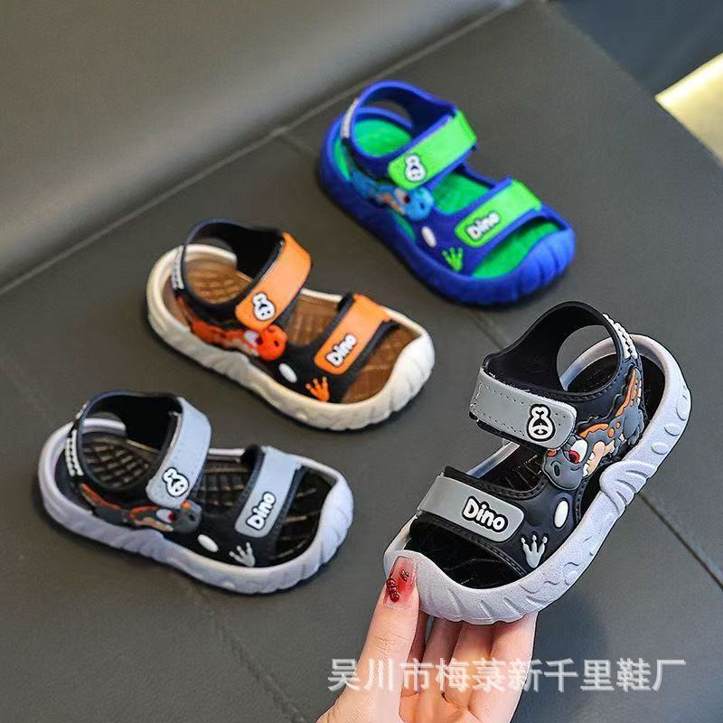 New Foreign Trade Cross-Border E-Commerce Hot-Selling Fashion Dinosaur Pattern Sandals for Small and Medium-Sized Children 878+3