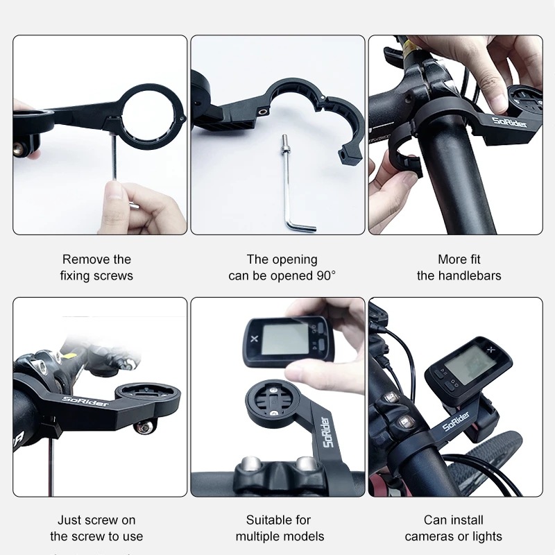 Bicycle Computer Stand Computer Extension Stand Suitable for Garmin Xoss Walker Maijin Igpsport