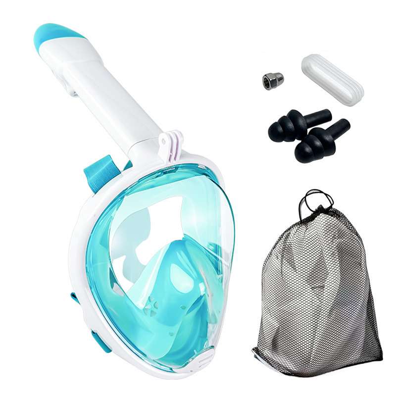 Second Generation Plug-In Fully Dry Snorkeling Respirator Full Face Diving Mask Swimming Diving Suit Mask