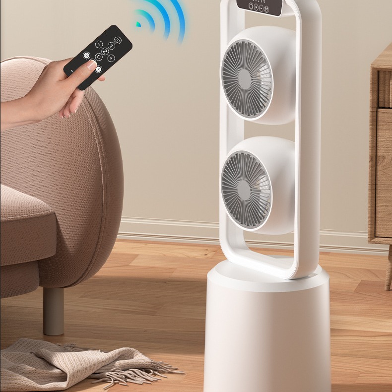 2024 новый двусторонний DC платформенный вентилятор для циркуляции воздуха