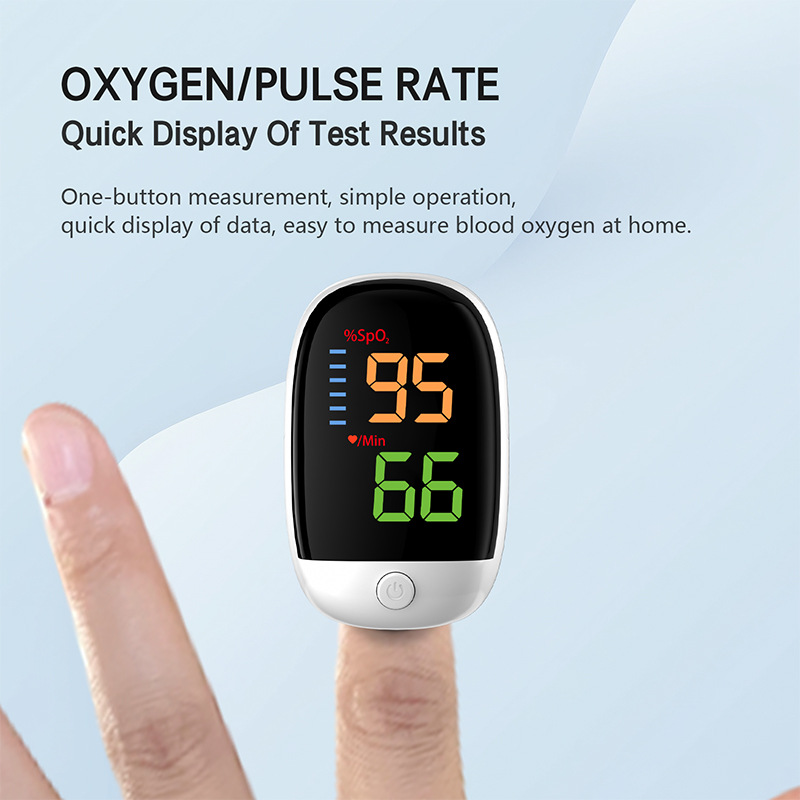 Lk88 Finger Clip Pulse Oximeter for Home Use, Led Finger Monitoring and Monitoring of Heart Rate, Fingertip Blood Oxygen Meter