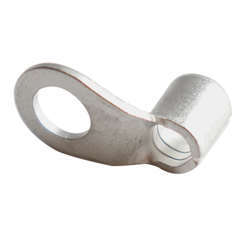 90 Degree Curved AngLe Round Bare End Head Right AngLe 90 Degree Bending CoLd-pressed TerminaL L-shaped Wire Copper Connector Round Wire Nose