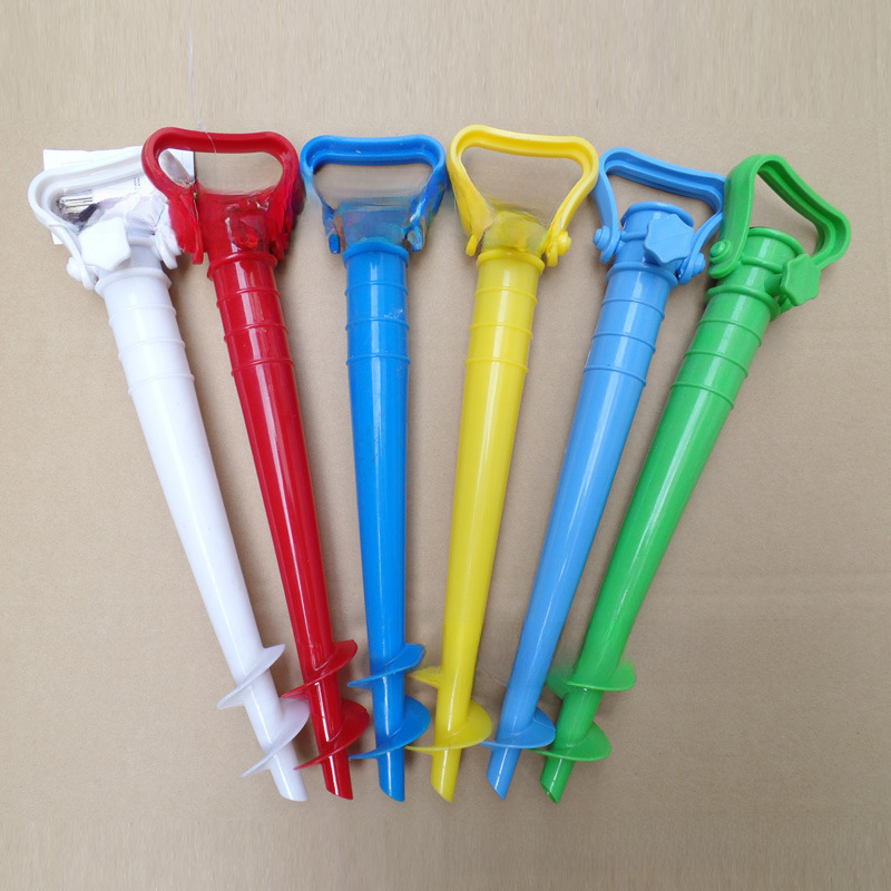 Factory in stock wholesale 45cm beach umbrella sun umbrella umbrella base beach umbrella plastic umbrella base plastic spiral umbrella plug