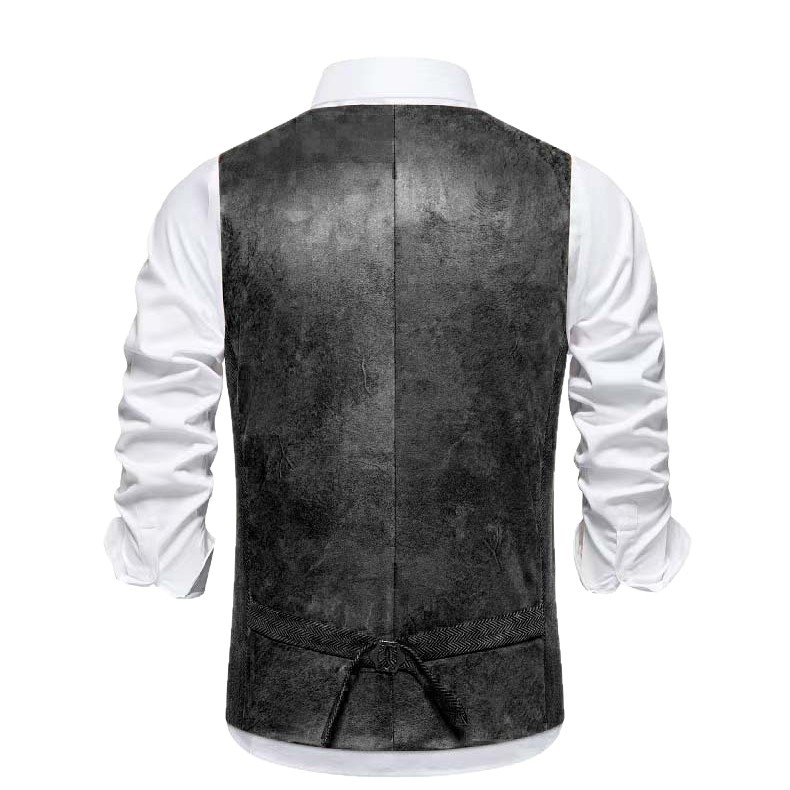 2025 New Cross-Border European Code Amazon Ebay Export Fashion Retro Men's Suit Vest Men's Trendyy Vest