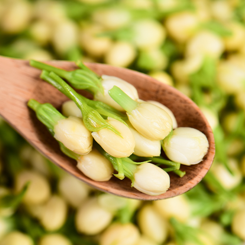 Yunnan Jasmine 1Kg/Bag Salted Soaked in Water to Preserve Fresh Jasmine Wildflowers Stir-Fried Vegetables Stir-Fried Eggs Cold Salad Special Dishes