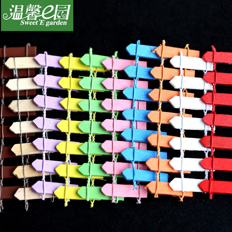 Миниатюрные украшения для микландшафта, суккулентный деревянный забор, белый мини забор, маленькие украшения