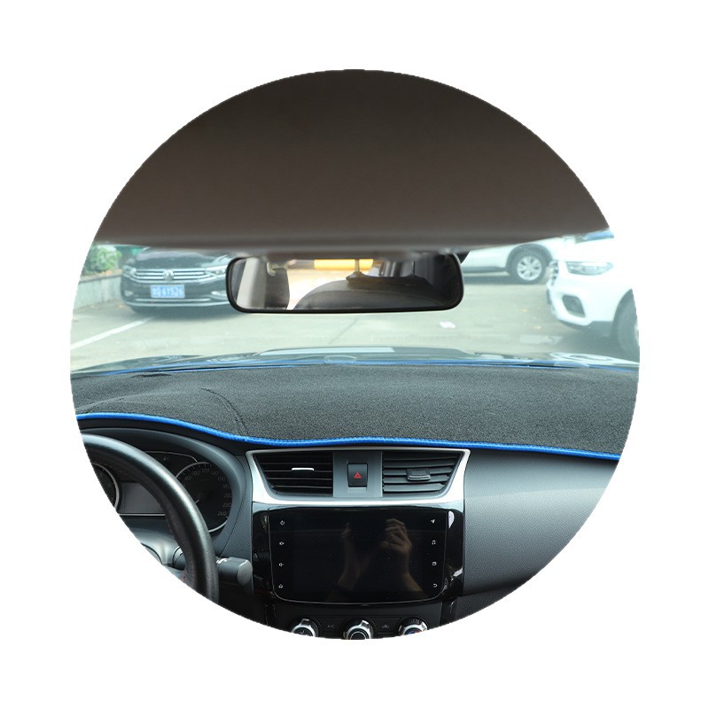 Spot Wholesale Polyester Cotton Instrument Panel Mat Silicone Anti-Slip Bottom Mat Heat Insulation Anti-Reflective Light-Proof Mat Blackout Mat