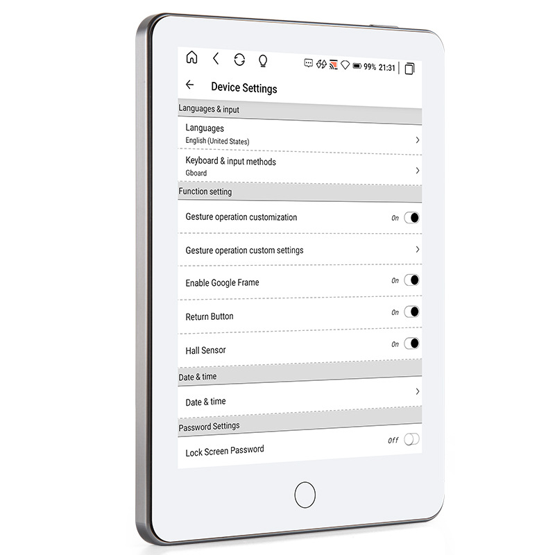 Cross-border 6-inch front photo-electronic paper book reader Ebook reader e-book learning gift Android development X7
