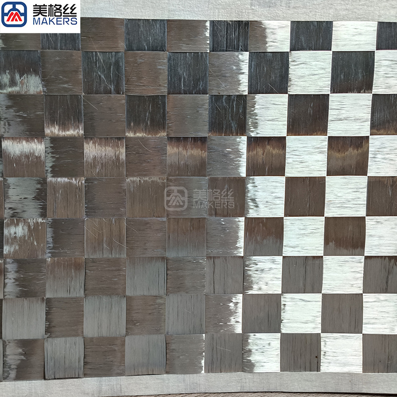 Silver Electroplated Cloth 12K 88g 18X18Mm Plain Weave Silver Electroplated Widened Carbon Fiber Cloth