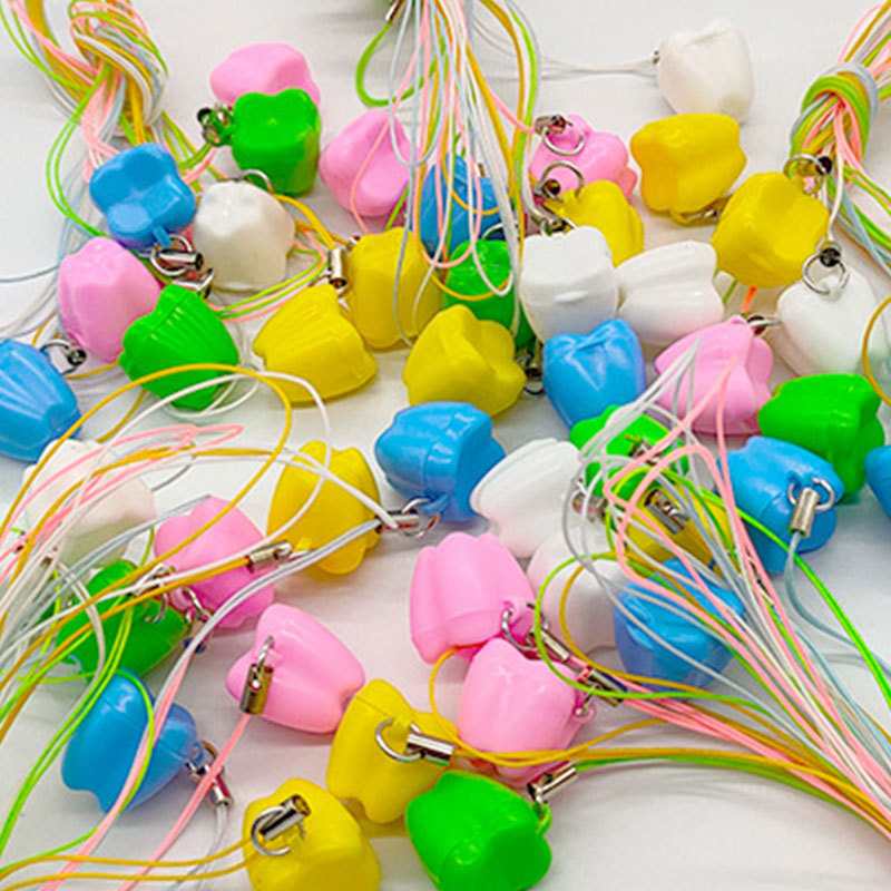 Factory teeth deciduous teeth box baby deciduous teeth storage box children's teeth box wholesale plastic teeth collection box