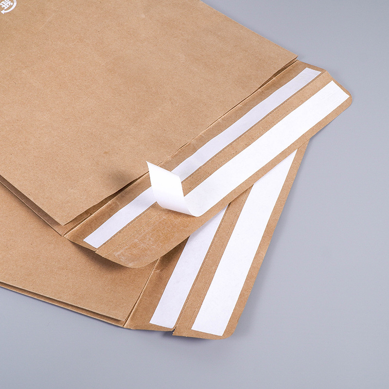 Factory wholesale creative kraft paper self-adhesive bag envelope express envelope bag cross-border environmental protection kraft paper express bag