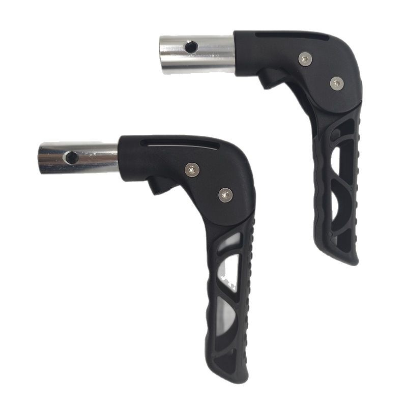 Universal Sports Wheelchair 22mm Diameter Foldable Rear Push Handle Accessory Handle Grip Manufacturer Direct Sale Suitable for Elderly