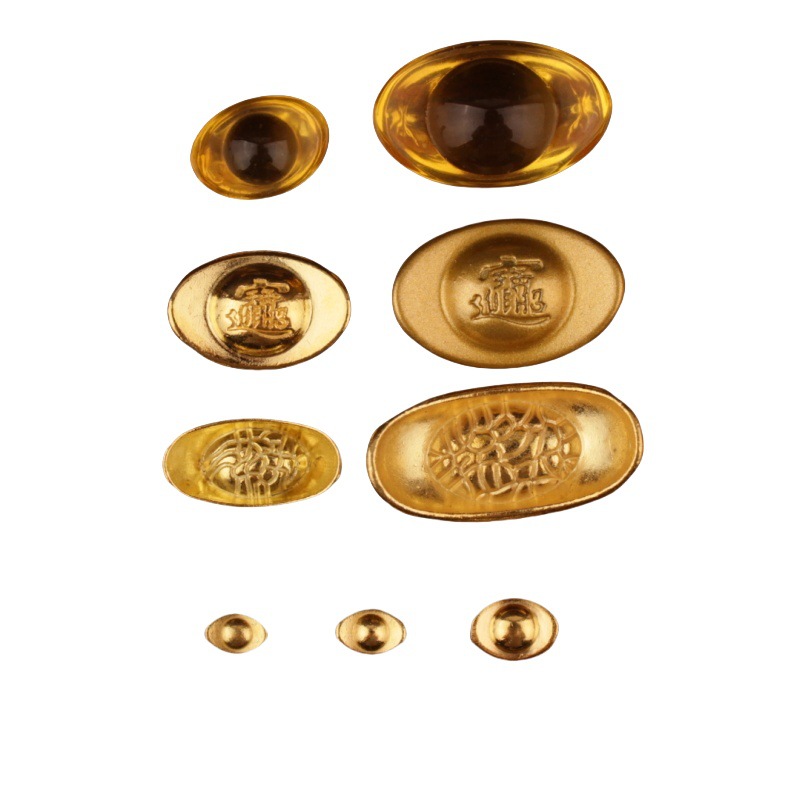 Gold Ingot Sand Gold Ingot Solid Ingot Ornaments to Attract Wealth Mini Small Ingot Crafts Cornucopia Treasure Photo Frame