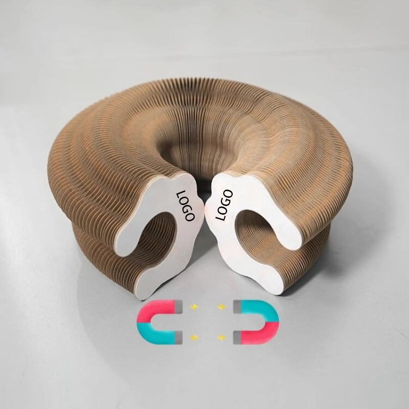 Accordion Cat Scratching Board Nest, Wear-Resistant and Non-Shedding Cat Toy, Self-Entertainment and Boredom Relief, Corrugated Paper Claw Grinding Board, Essential Supplies for Cats