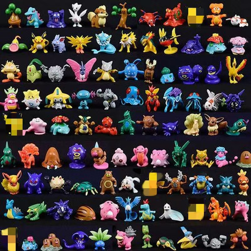Фабрика 144 Покемонов Маленькие Аниме Ручные Модели Машин Украшения