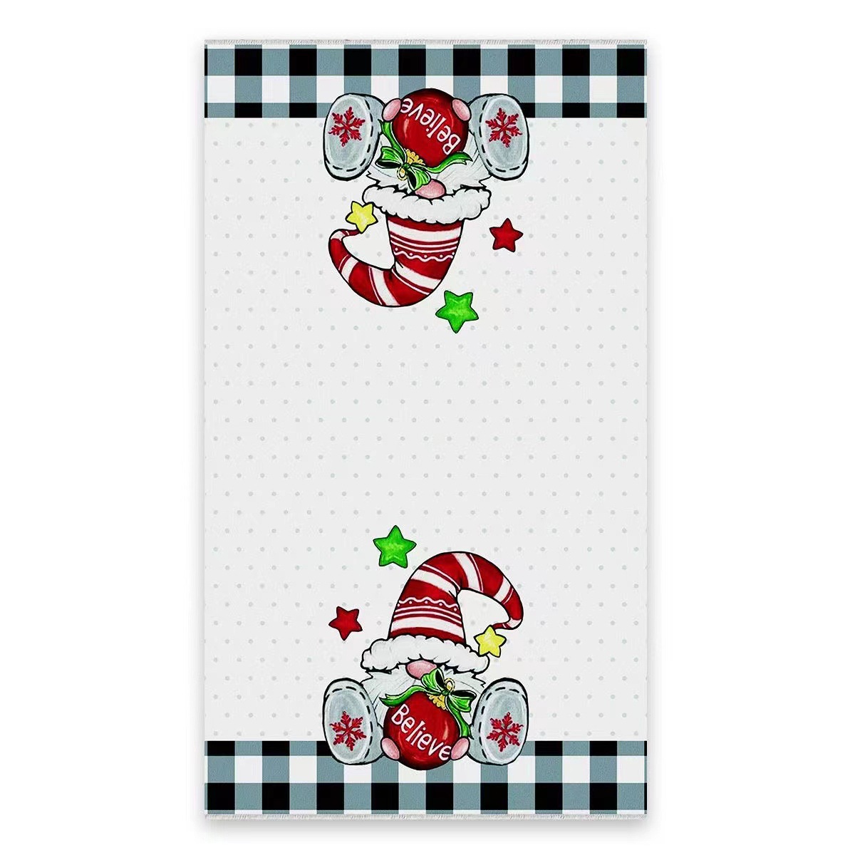 Cross-Border Towel Printing Kitchen Dish Towel Printing Table Decoration Holiday Towel Dropshipping Can Be Labeled