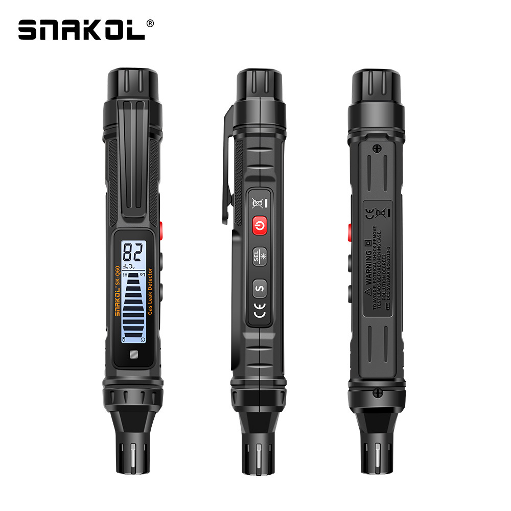 Snake SK-Q60 Combustible Gas Detector High Precision Gas Natural Gas Leakage Detection Acousto-optic Alarm