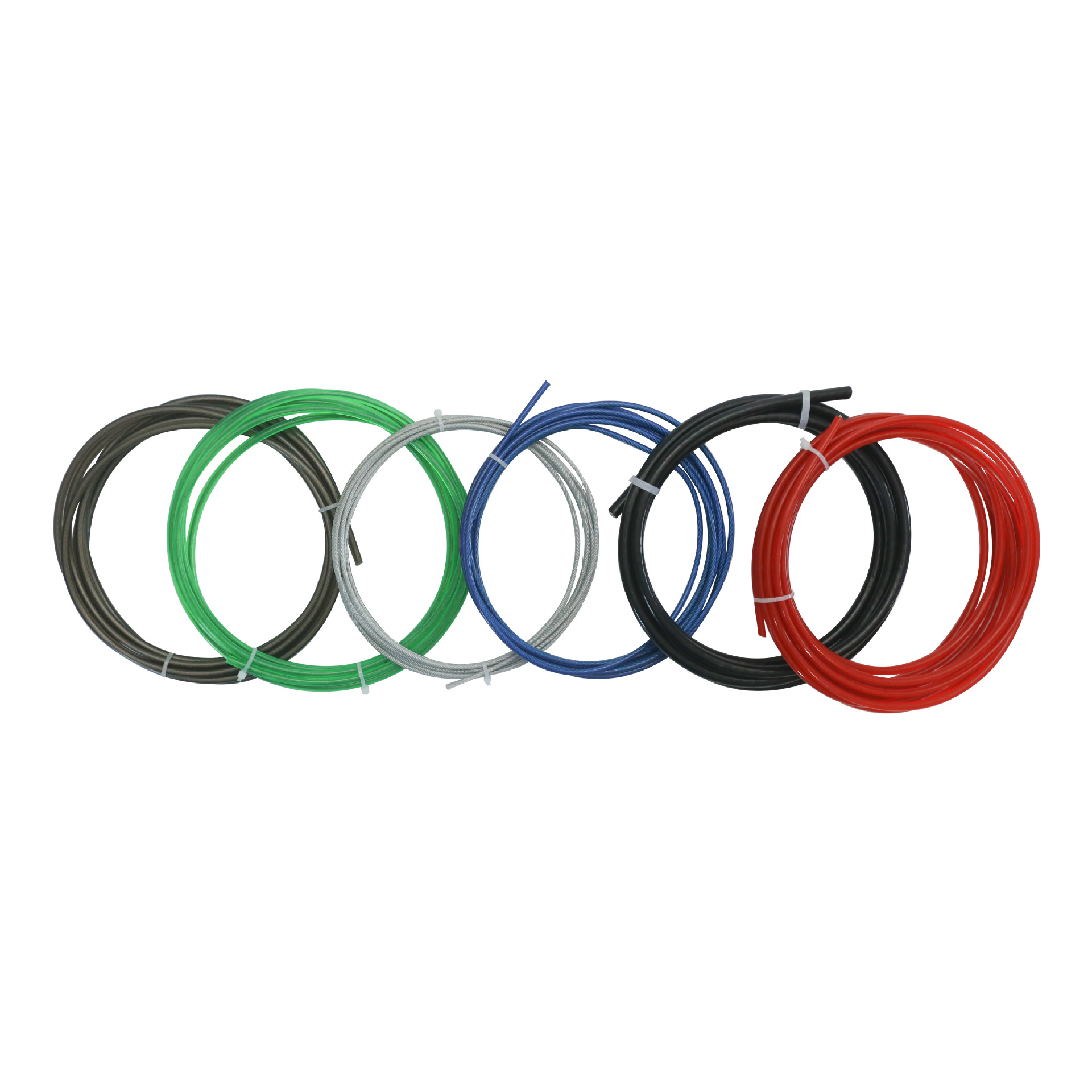 Steel Wire Rope Factory Custom-Made Rubber-Coated Jump Rope, Plastic-Coated Rope Body, Blue 4.02.5, Student Fitness Wear-Resistant Jump Rope