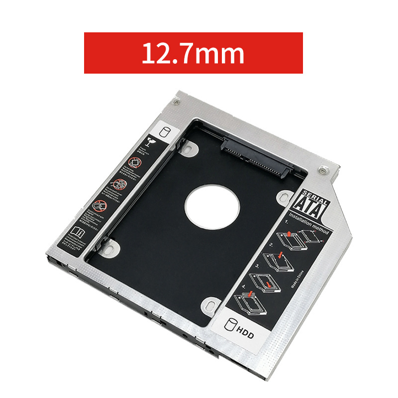 All Aluminum Hard Drive Carrier 12.7/9.5 Laptop Mechanical sata3SSD Solid State Optical Drive Bracket HDD Caddy