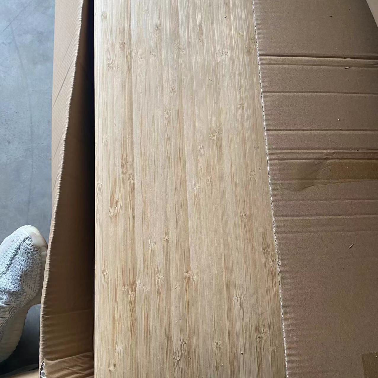 Carbonized side pressed bamboo skin small bamboo skin light brown light carbonized bamboo skin veneer bamboo skin