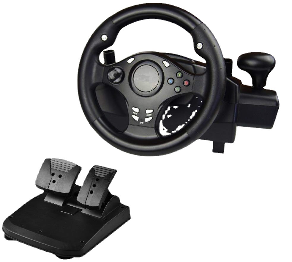 Game Steering Wheel for Pc, Switch, Xbox, and Android - All-In-One Multifunctional Racing Simulator with Vibration Function