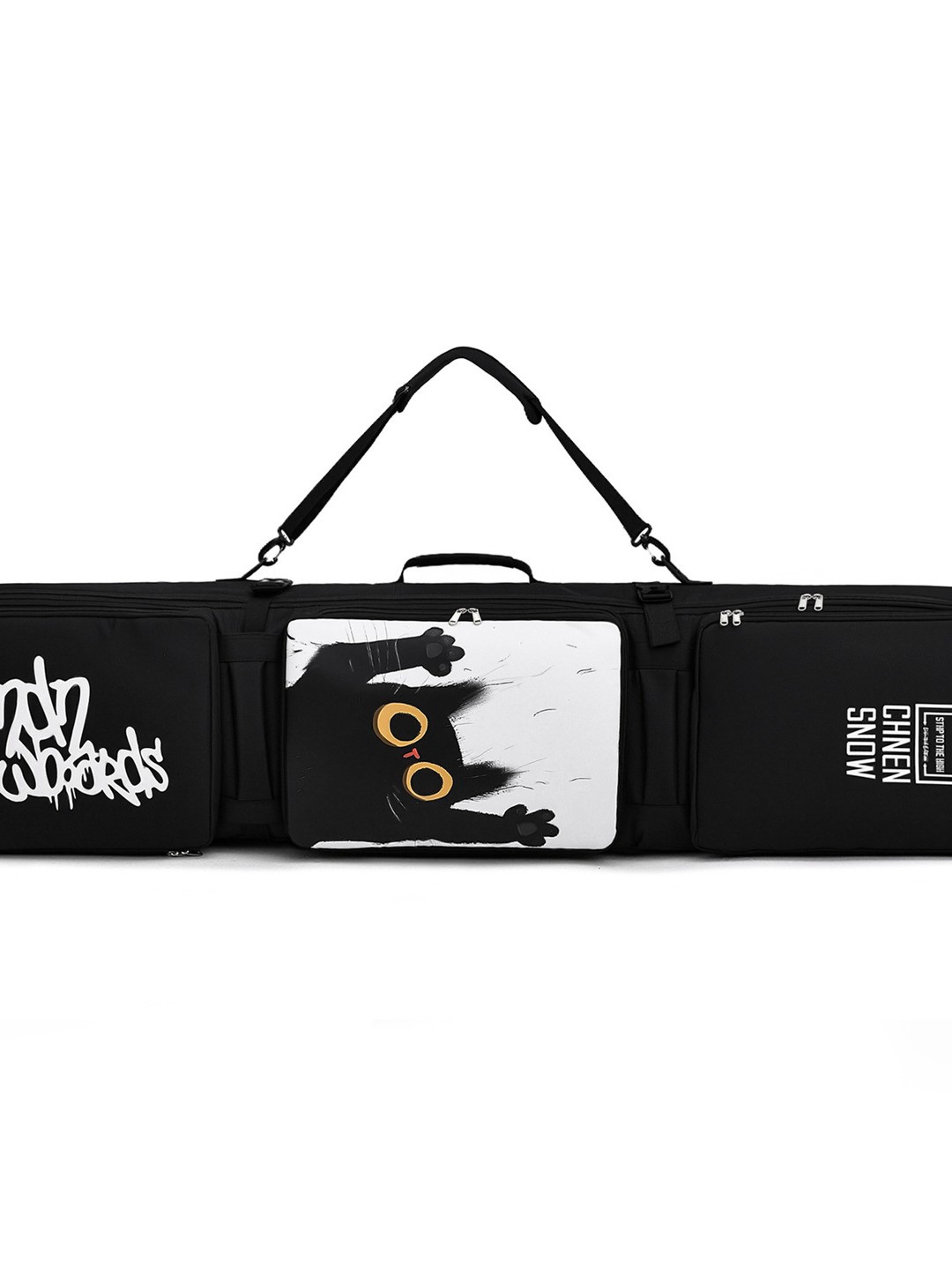 New Ski Bag with Wheels, Single Board and Double Board Ski Bag, Large Capacity Backpack, Wet and Dry Separation Ski Equipment