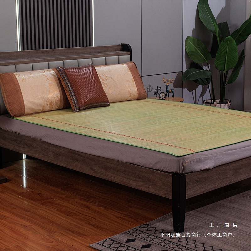 First-Layer Bamboo Mat, Rice Straight Tube Summer Household Mat, Student Dormitory Single Mat, Construction Site Mat