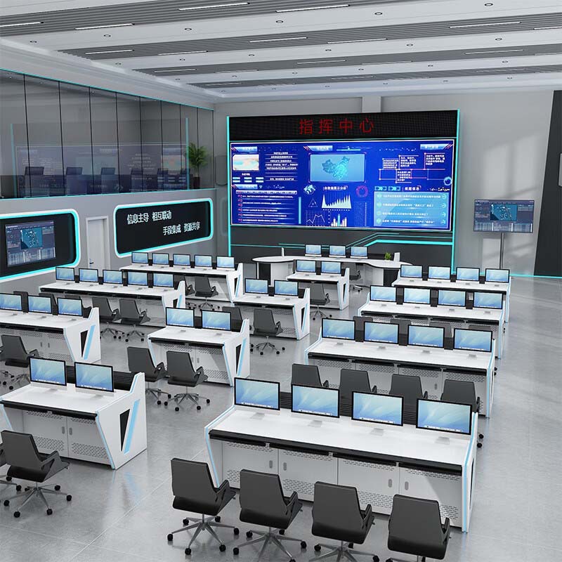Monitoring console Command center console Single-link double-link security equipment Dispatcher control cabinet Indoor console