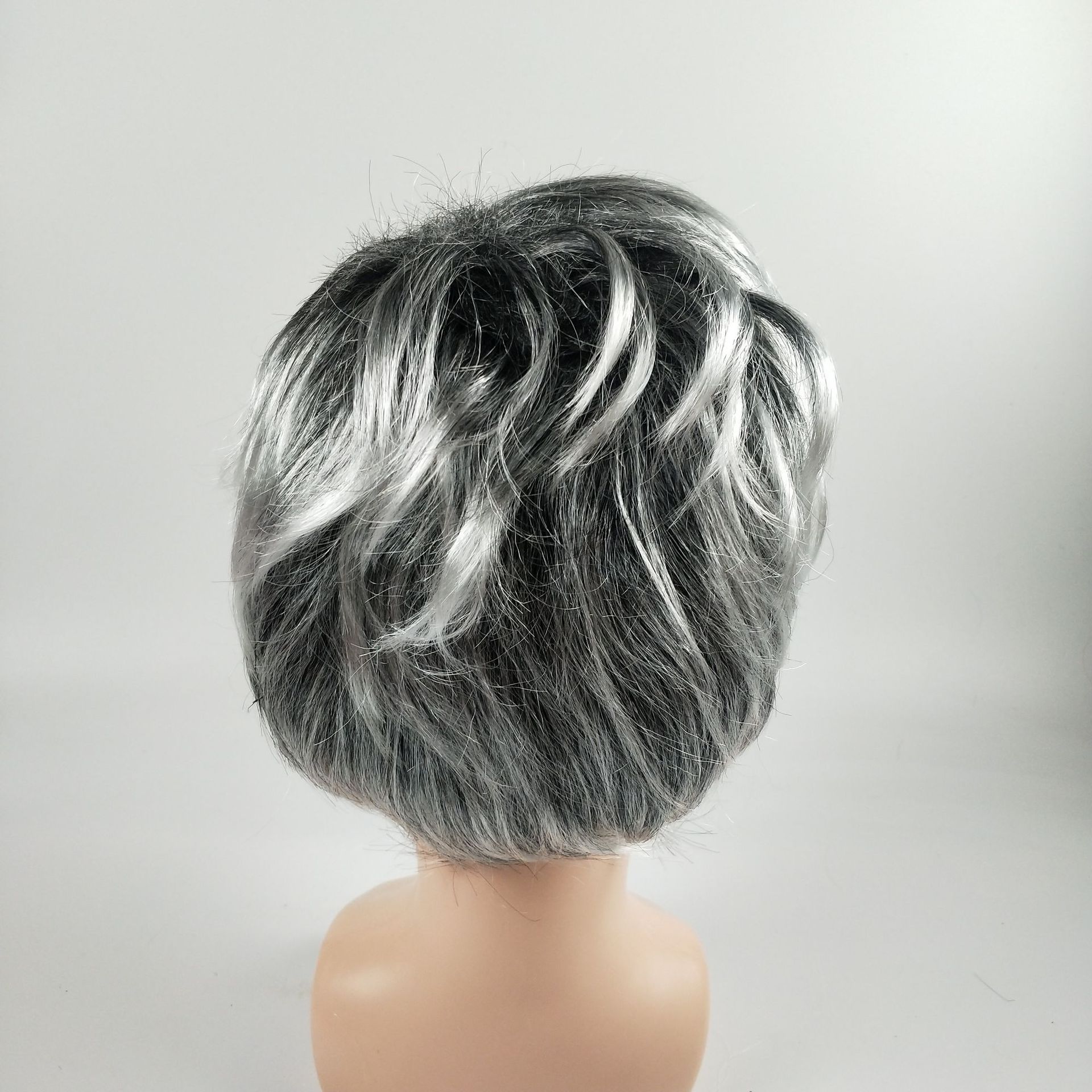 Halloween Grandpa Wig Prom Christmas Performance Props Middle-Aged and Elderly Men Dress up Masquerade Wig