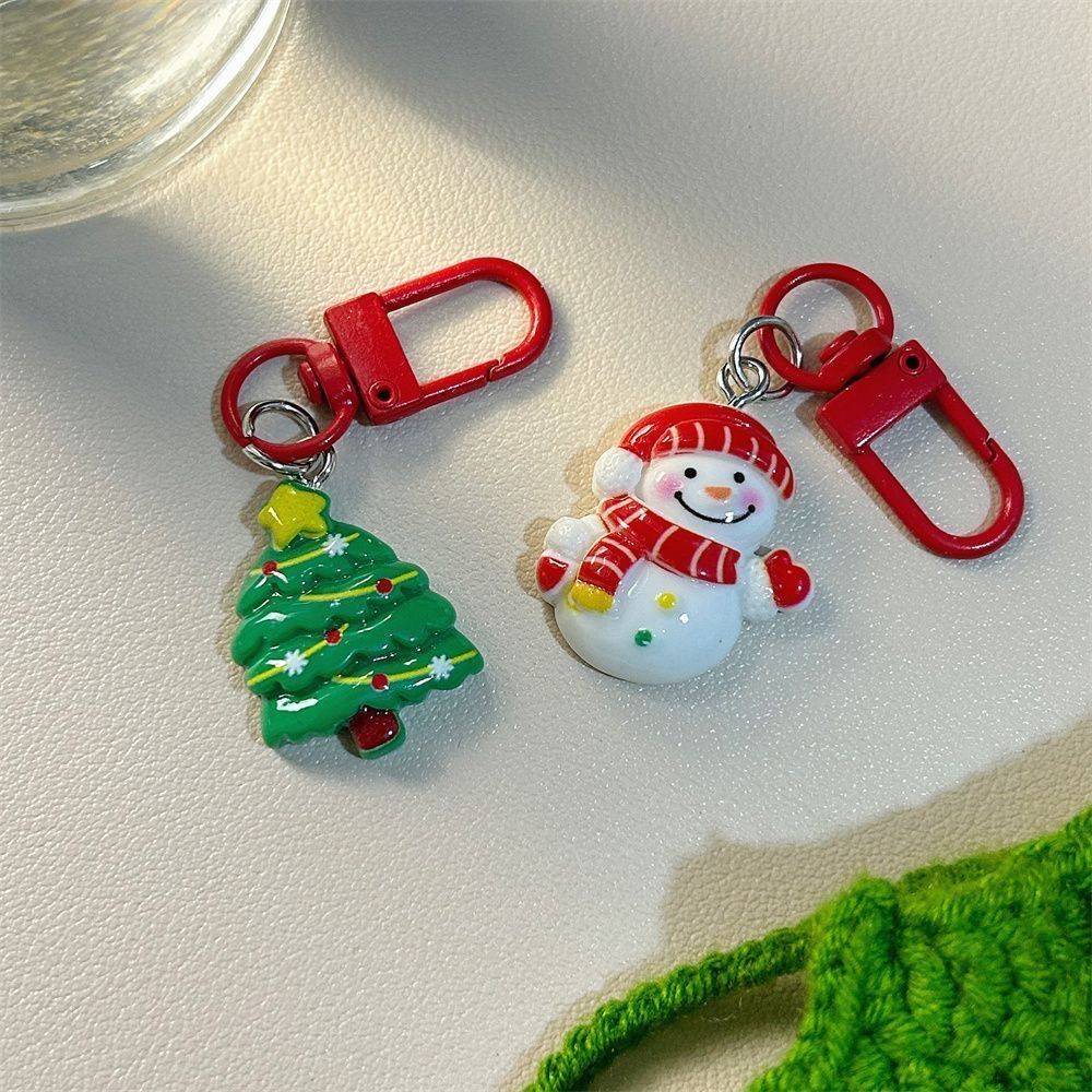 Christmas Home Keychain Resin Girl Heart Pendant Student Bag Pendant Accessories Best Friend Gift